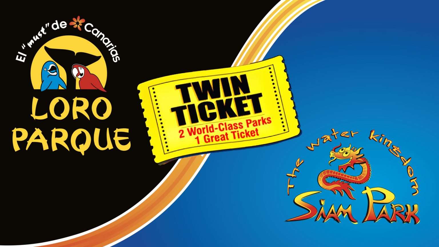 Twin Ticket : Loro Parque + Siam Park